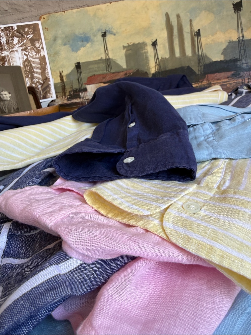 5 POLO Ralph Lauren Timeless Classics | 100% Linen | Women's Collared Lot Size L - Picture 5 of 15